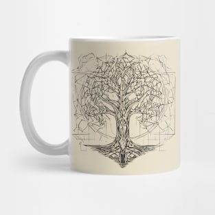 Geometric Tree Of Life Mug